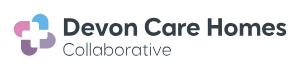 Logo of Royal Care Home featuring a stylized house icon with a cross, symbolizing healthcare and assistance services.